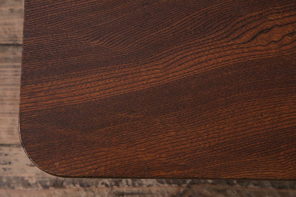 アンティーク家具　昭和レトロ　昭和初期　栓材　素朴さと味のある風合いが魅力の豆ちゃぶ台(ローテーブル、花台)(R-044148)