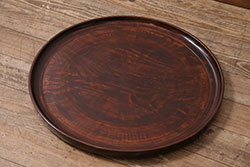大正昭和初期　漆器　黒漆が美しい銘々皿10枚セット(木皿、菓子皿)
