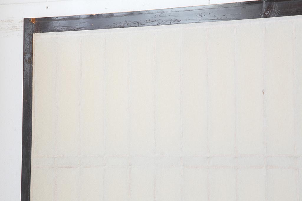 アンティーク建具　和製アンティーク　大正昭和初期　レトロガラス入り　和の趣あふれる障子戸4枚セット(引き戸、建具、ガラス帯戸)(R-044270)