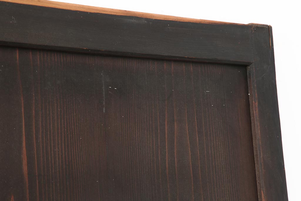 アンティーク建具　和製アンティーク　明治大正期　和の趣たっぷりの帯戸4枚セット(ガラス帯戸、引き戸、建具)(R-044309)