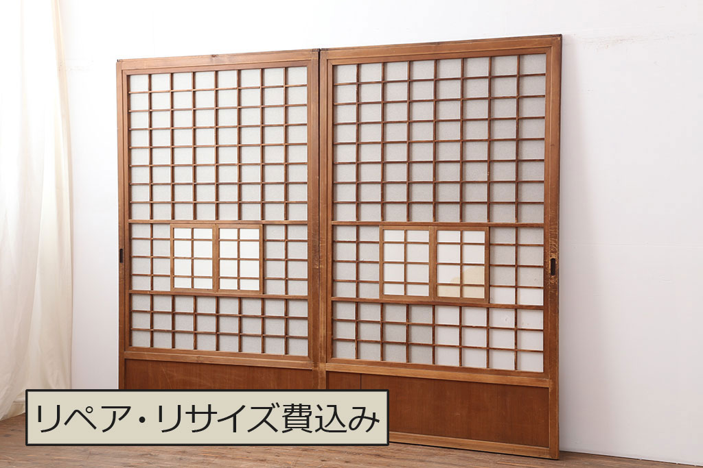 超歓迎された アンティーク建具 風情のある空間づくりにおすすめな引 昭和初期 建具