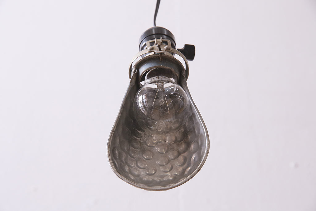 アンティーク照明　昭和初期　斬新なデザインのペンダントライト(吊り下げ照明)(R-044814)