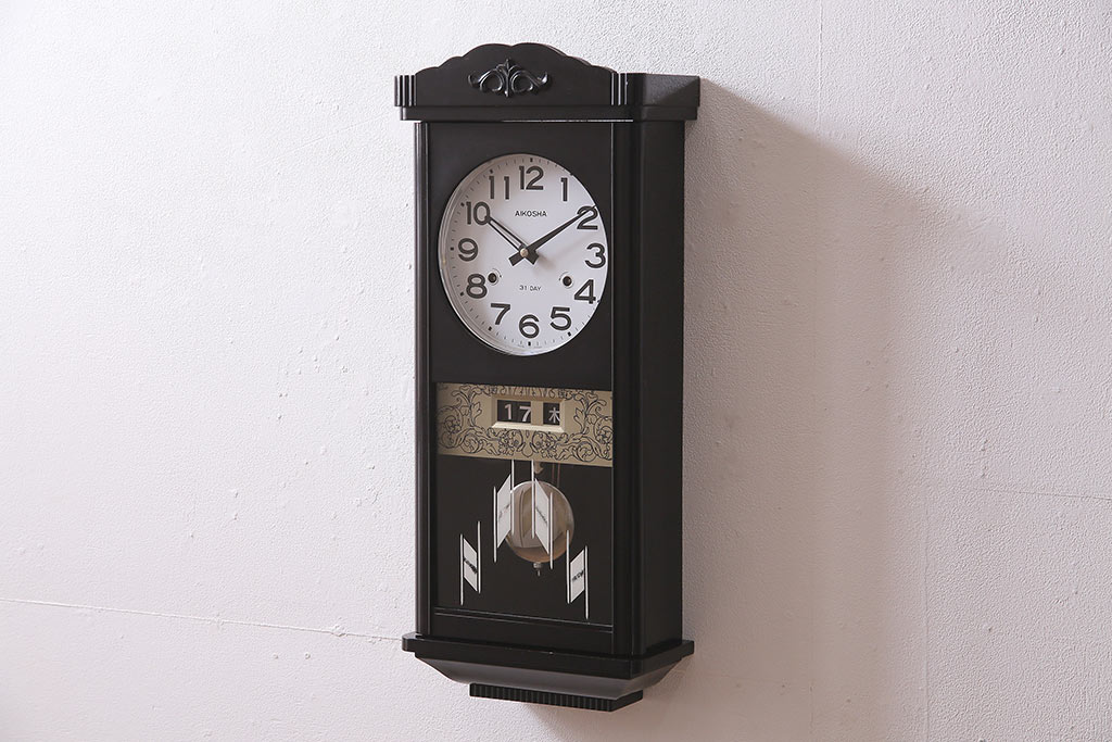 アンティーク レトロ 振り子時計 ボンボン時計 柱時計 美品