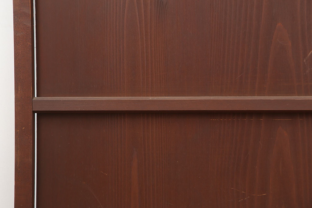 アンティーク建具　明治大正期　木味が魅力的な舞良戸2枚セット(板戸、帯戸、引き戸、建具)(R-044926)