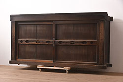 ヴィンテージ家具　北欧ビンテージ　温かみのある木肌が魅力のトロリー(キッチンワゴン、サイドテーブル)(R-041134)