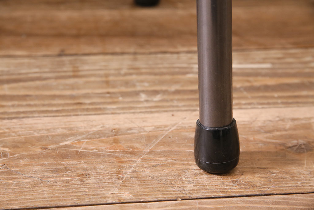 アンティーク家具　古材リメイク　幅広サイズ　一枚板を使用した鉄脚テーブル(コンソールテーブル、ディスプレイ台)(R-045048)