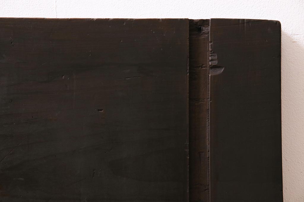 アンティーク雑貨　明治期　DIY素材におすすめな味のある朴の木一枚板(古材、材料)(R-045137)