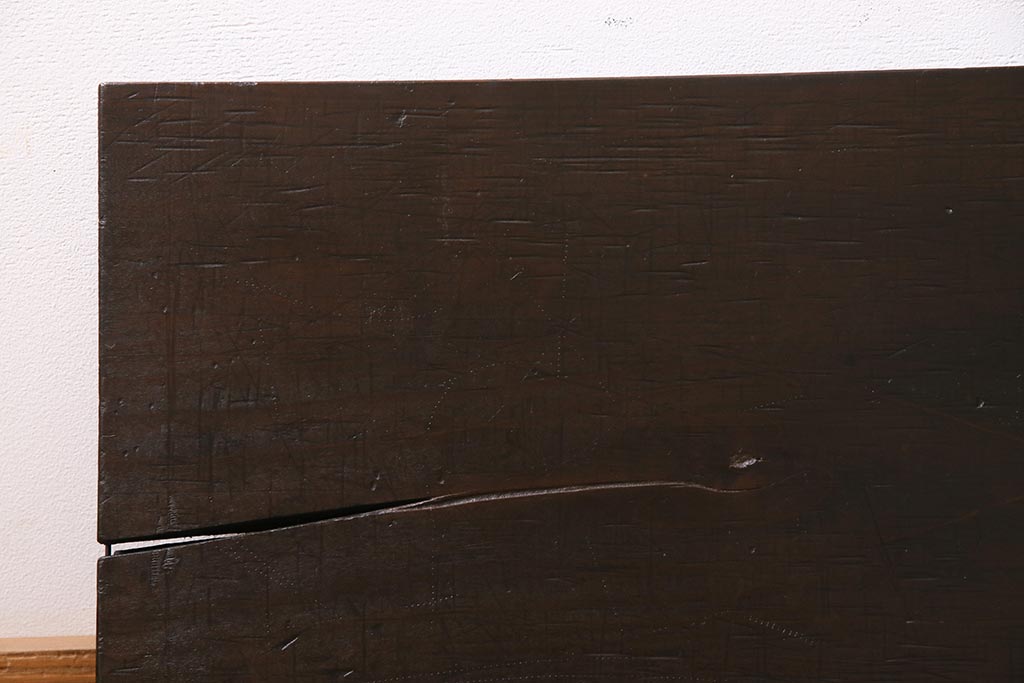 アンティーク雑貨　昭和初期　DIY素材におすすめな味のある朴の木一枚板(古材、材料)(R-045138)