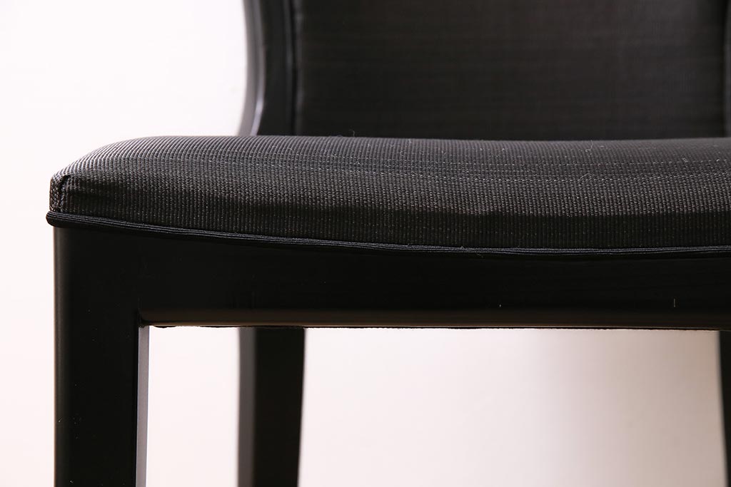 ヴィンテージ家具　ドイツ　WK WOHNEN　黒を基調としたモダンなデザインのチェア(ダイニングチェア、ビンテージ)(R-045796)