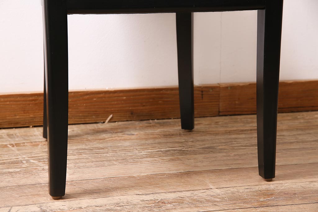 ヴィンテージ家具　ドイツ　WK WOHNEN　黒を基調としたモダンなデザインのチェア(ダイニングチェア、ビンテージ)(R-045796)