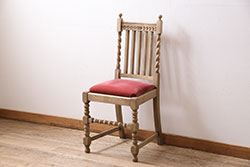 レトロ家具　レトロな雰囲気漂うシンプルな回転椅子(ワークチェア、イス)