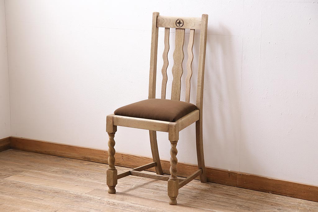 アンティーク家具 昭和中期 ストリップド(剥離) ナラ材 組立て式