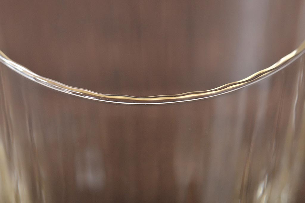 ベネチアンガラス　金箔グラス6客(タンブラー、コップ)(R-045969)