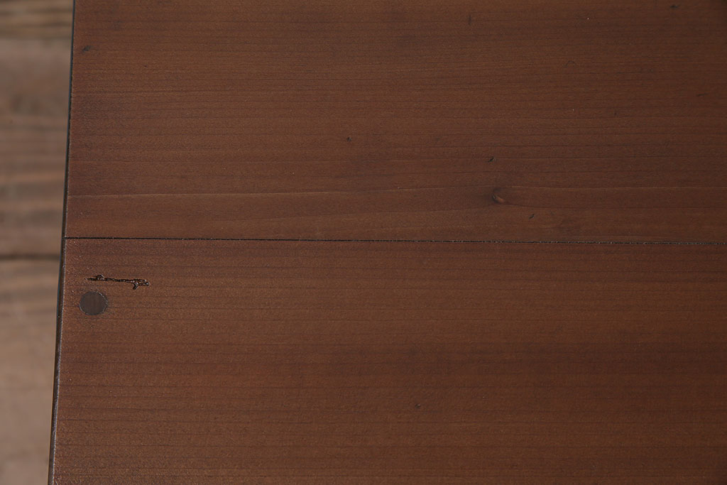 アンティーク家具　昭和中期　ペイント　メンズライクなお部屋に似合う文机(座机)(R-046064)
