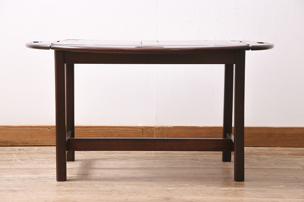 ヴィンテージ家具　北欧ビンテージ　チーク材　天板がお盆にもなるセンターテーブル(サイドーテーブル、テーブル)(R-046151)