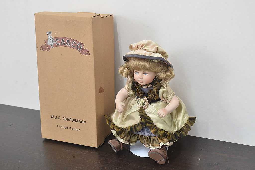 CASCO ビスクドール Cadeaux Porcelain doll 陶器人形(R-046773