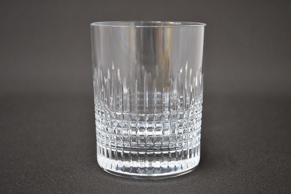 フランス　バカラ　Baccarat　ナンシー　ロックグラス　3客セット(フルレッドクリスタルガラス)(R-046844)