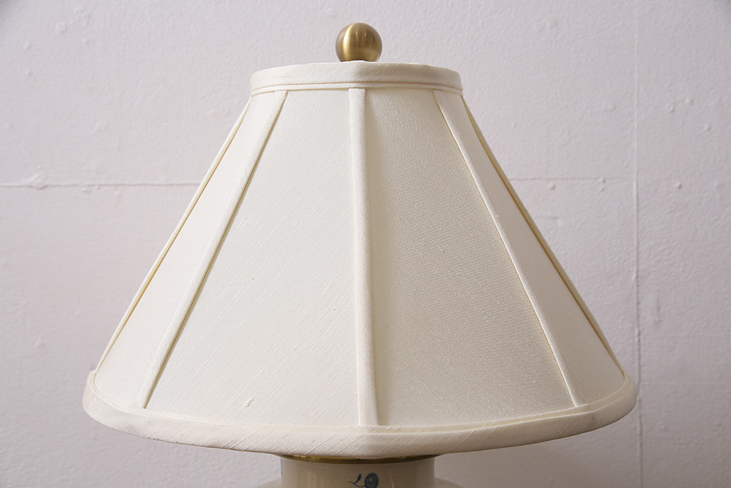 ヴィンテージ　高級品!ワンランク上の空間作りにおすすめな陶器製のランプ型照明(フロアランプ、間接照明、ビンテージ)(R-047037)