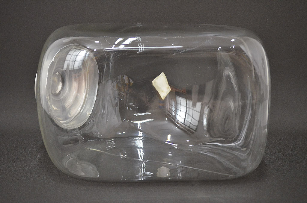 当時物　昭和レトロ　猫瓶2個セット(蓋付、ガラス瓶)(R-047078)