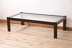 中古　美品　Cassinaixc.(カッシーナイクスシー)　FLOW(フロー)　真っ白なカラーリングにシンプルなデザインが存在感を放つ特注サイズ(セミオーダー)のセンターテーブル(ラウンドテーブル、丸テーブル、ローテーブル、リビングテーブル)(R-069780)