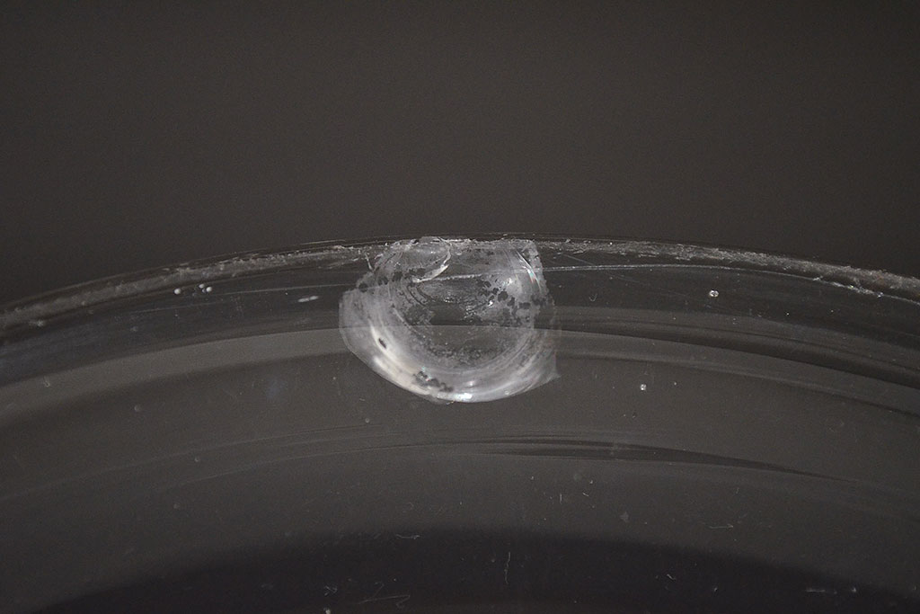 レトロ雑貨　昭和レトロ　丸いフォルムが愛らしい地球瓶(ガラス瓶、ガラスビン)(R-047179)