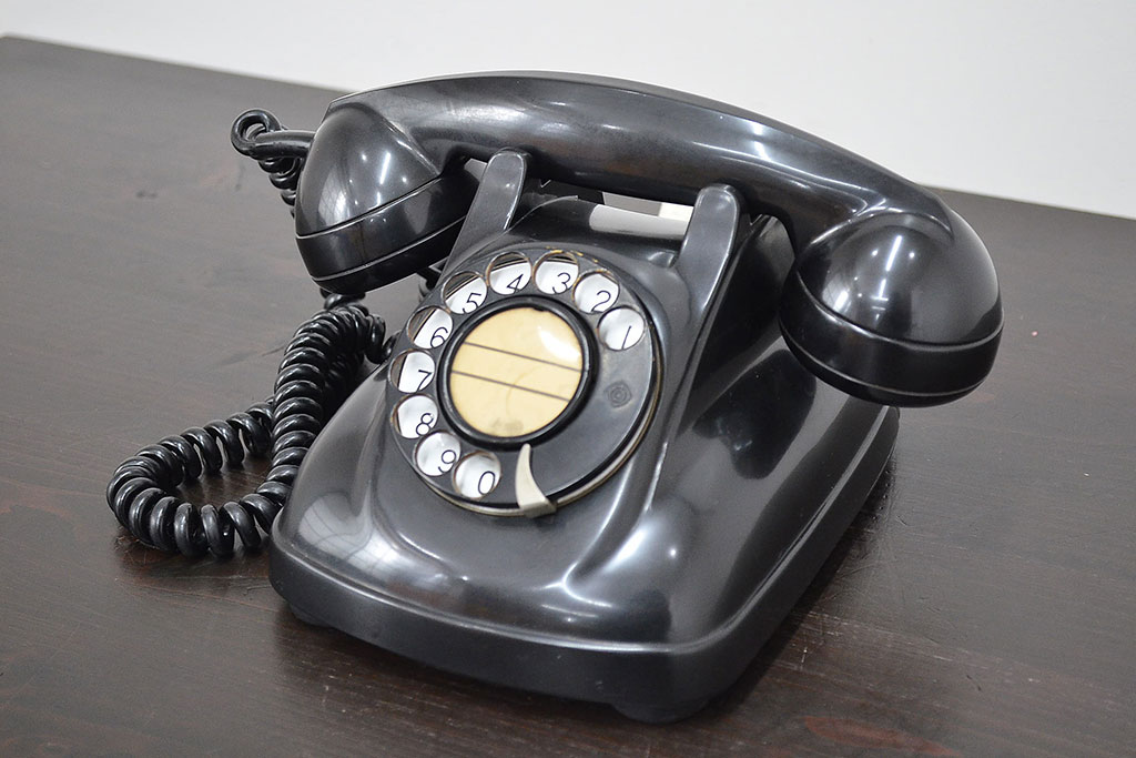 昭和レトロ 日立製 4号A電話機(黒電話)(R-047181) | ラフジュ工房