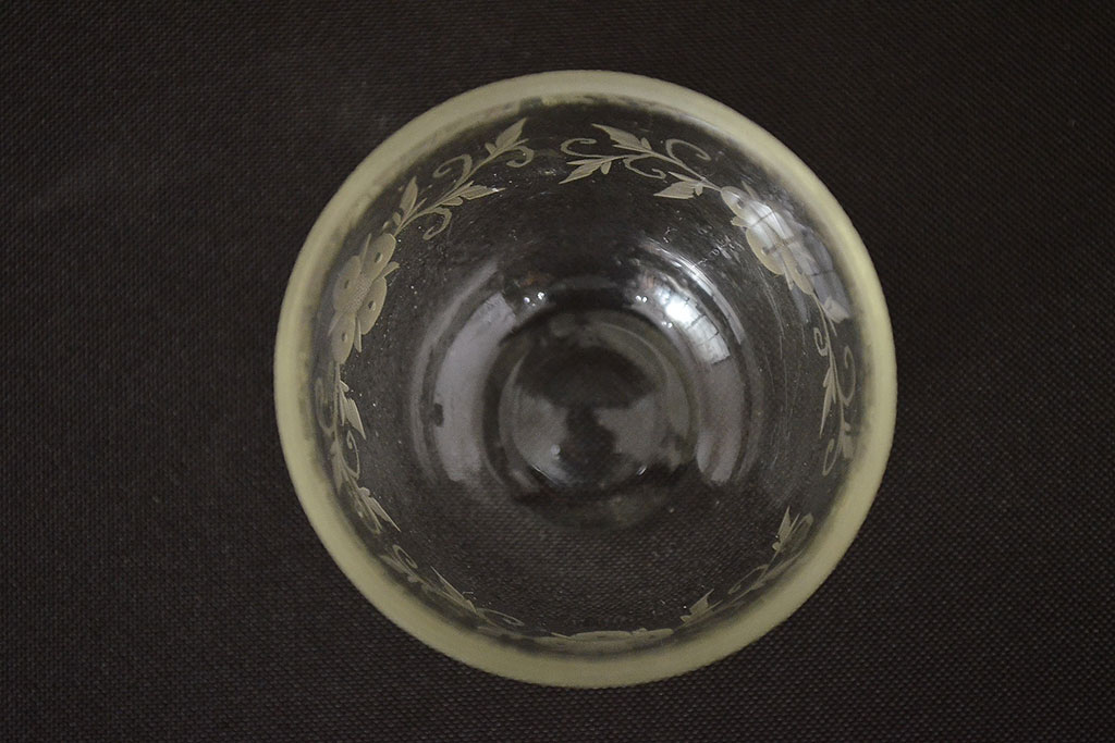 江戸ガラス　切子盃(ギヤマン、ぎやまん、吹きガラス、杯)(R-047438)