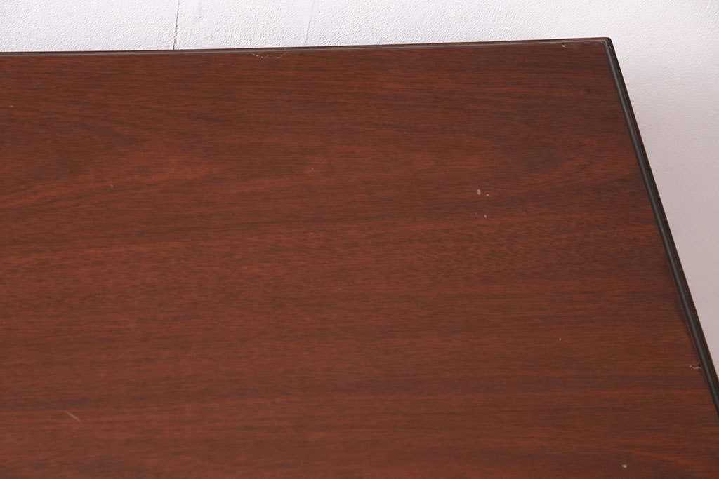 ヴィンテージ　DREXEL HERITAGE (ドレクセルヘリテイジ)　マホガニー材　洗練された大人の雰囲気醸し出す両袖デスク(机、在宅ワーク、在宅用ワークデスク、ビンテージ)(R-047611)