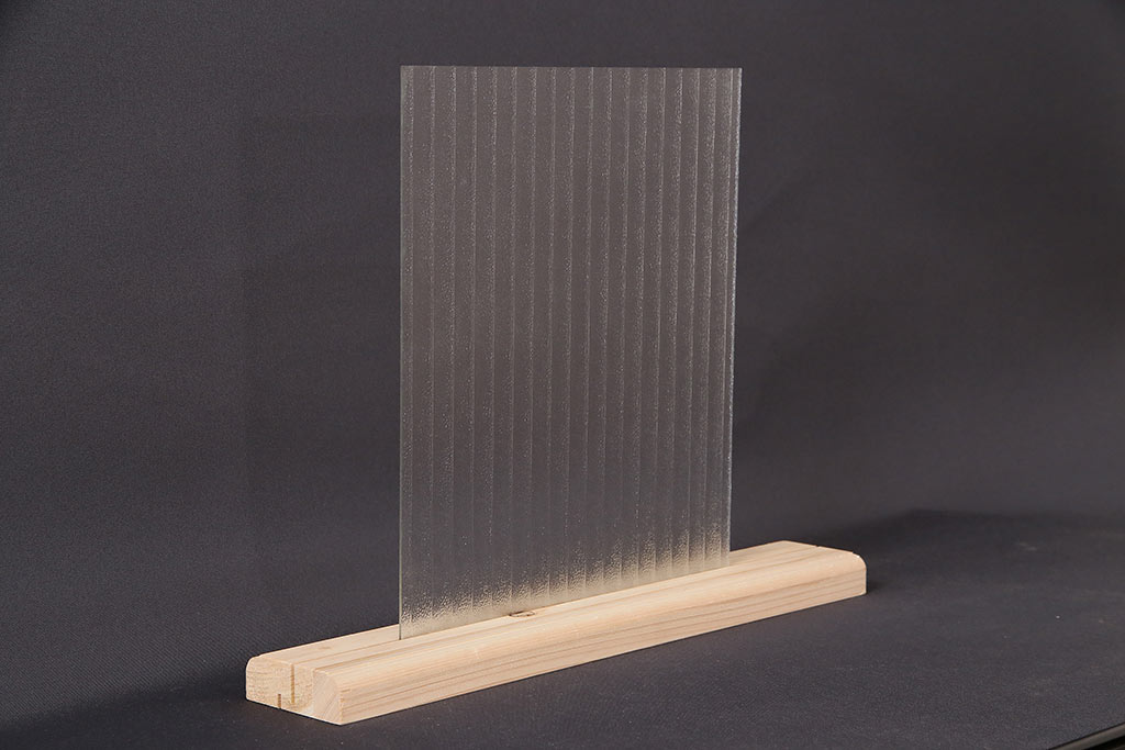 非売品　リメイク用ガラスパーツ　レトロな雰囲気を醸し出す銀モールガラス(アンティークガラス)(R-048206)