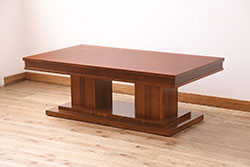 中古　アメリカ製の高級家具!象嵌が施された存在感のあるセンターテーブル(コーヒーテーブル、ローテーブル)(R-048243)