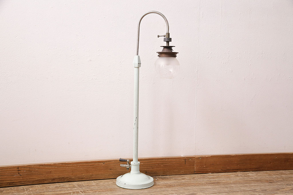 アンティーク照明　当時物!大阪瓦斯(ガス)製のレトロなガス燈(ガスランプ、スタンド照明、ディスプレイ)(R-048295)