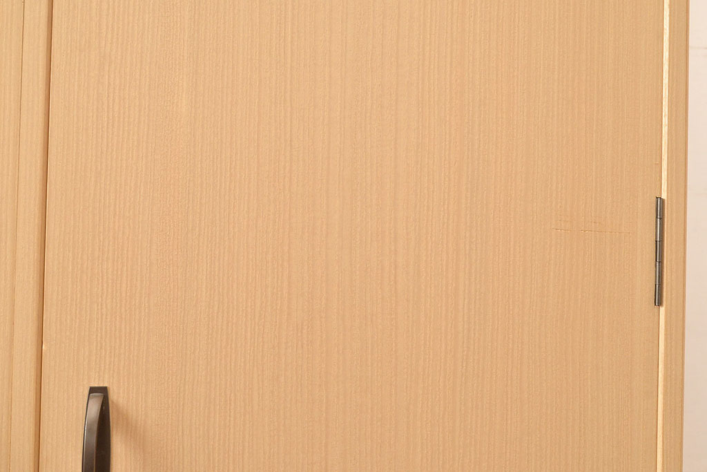 中古　伝統工芸品　伝統工芸士・横山松雄作　すっきりとした佇まいが魅力的な加茂総桐箪笥のワードローブ(定価約60万円)(総桐たんす、洋服タンス、衣装タンス)(R-048410)
