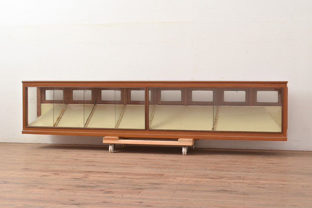 和製アンティーク ペイント仕上げ限定 ナラ材 珍しい横長型の卓上