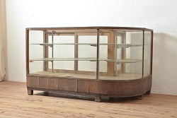 アンティーク家具　前面ケヤキ材・桜材　収納箪笥サイドボード(水屋箪笥)(R-036886)