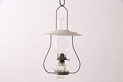 イギリスヴィンテージ照明　上品なフリルシェードのペンダントライト(ランプシェード、天井照明、ビンテージ)(R-039915)