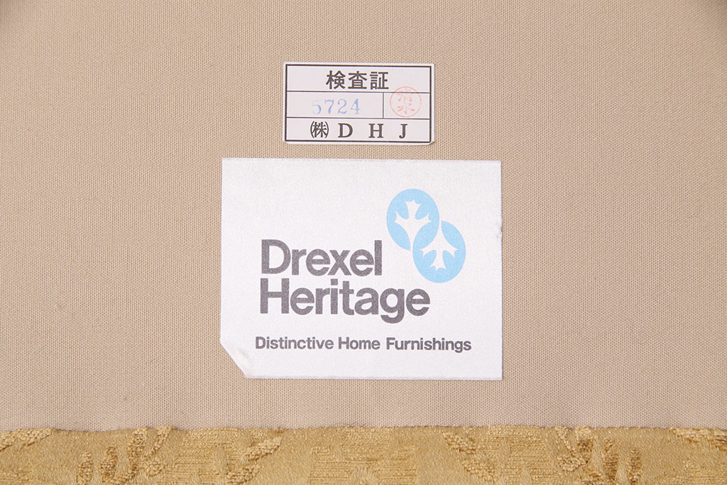 中古　DREXEL HERITAGE(ドレクセルヘリテイジ)　優雅なくつろぎのひとときを演出する3シートクッションソファ(3人掛け)(R-049551)