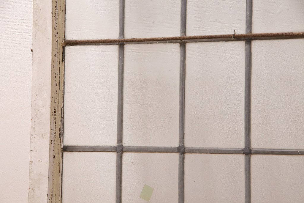 アンティーク建具　イギリスアンティーク　ナチュラルな空間づくりに活躍するステンドグラス戸1枚(窓、建具、ガラス戸)(R-049617)