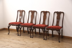 ヴィンテージ家具　北欧ビンテージ　ペイント　シャビーシックなクッションチェア(ダイニングチェア、椅子)(1)