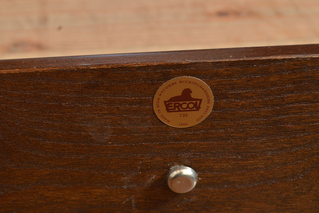イギリスヴィンテージ　ERCOL(アーコール)　インテリアの差をつける!希少なパンドラボックスコーヒーテーブル(センターテーブル、ローテーブル、ビンテージ)(R-050009)