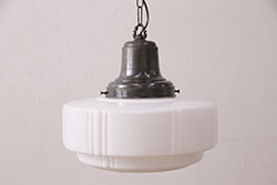 アンティーク照明　セルロイド装飾がアクセントになった和の趣溢れる天井照明(ペンダントライト、吊り下げ照明)(R-048300)
