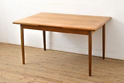 アンティーク家具　イギリスアンティーク　オーク材製ドローリーフテーブル