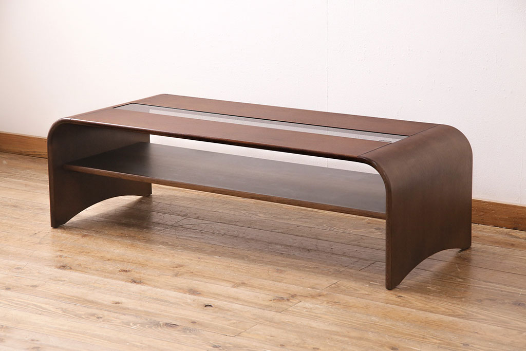 中古　美品　カリモク家具(karimoku)　 モダンなデザインがお洒落な空間づくりに活躍するセンターテーブル(リビングテーブル、ローテーブル)(R-050313)
