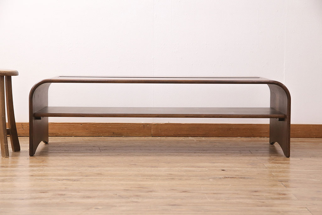 中古　美品　カリモク家具(karimoku)　モダンなデザインがお洒落な空間づくりに活躍するセンターテーブル(リビングテーブル、ローテーブル)(R-050313)