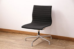 中古　美品　Hermanmiller(ハーマンミラー社)　イームズアルミナムグループ　サイドチェア(定価約19万円)(オフィスチェア、椅子)(R-050358)