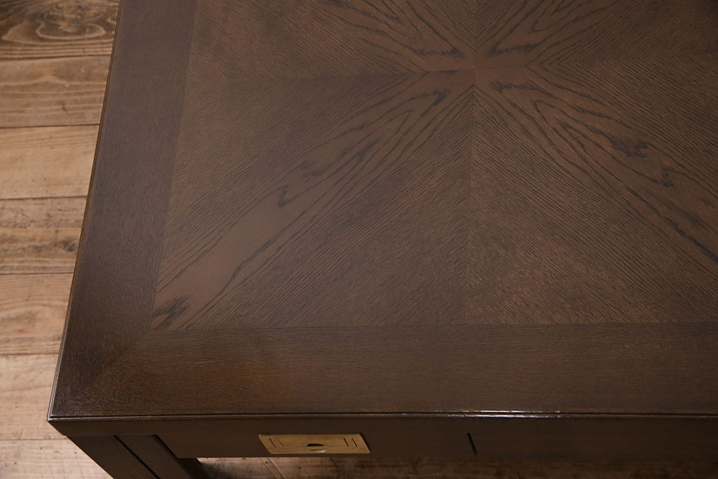 中古　極美品　カリモク　domani(ドマーニ)　Morganton(モーガントン)　ゴールドの引手が高級感を演出するセンターテーブル(リビングテーブル、ローテーブル)(R-050500)
