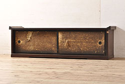 アンティーク雑貨　古民具・骨董　唐木材製の小さな巻き花台(飾り台)