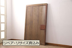 アンティーク建具　昭和中期　フレンチナチュラルな空間に合うペイントドア(木製扉)(R-044943)