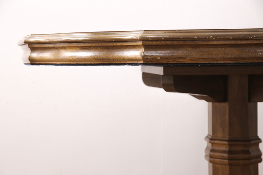 中古　美品　DREXEL HERITAGE(ドレクセルヘリテイジ)　Grand Villa(グランドヴィラ)　チェスナット材　ダイニングテーブル(パーティーテーブル)(定価約55万円)(R-051098)