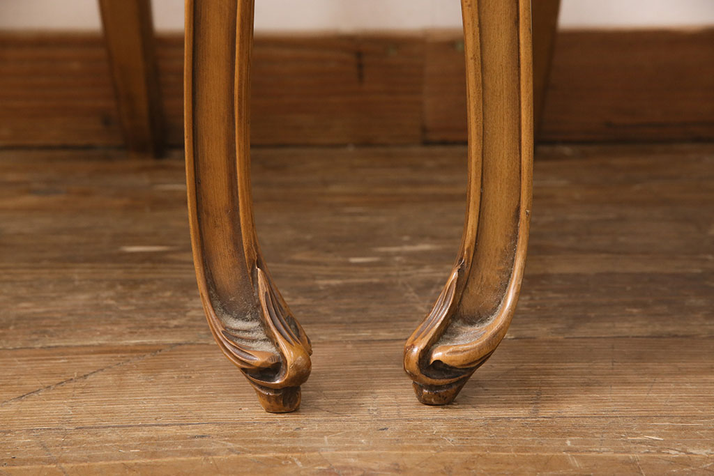 ヨーロッパヴィンテージ　最高級イタリア輸入家具　CLItalia(CLイタリア)社　アールヌーヴォー様式　優美な佇まいのアームチェア2脚セット(椅子、イス、ビンテージ)(R-051579)(検索ワード:メデア、Medea)