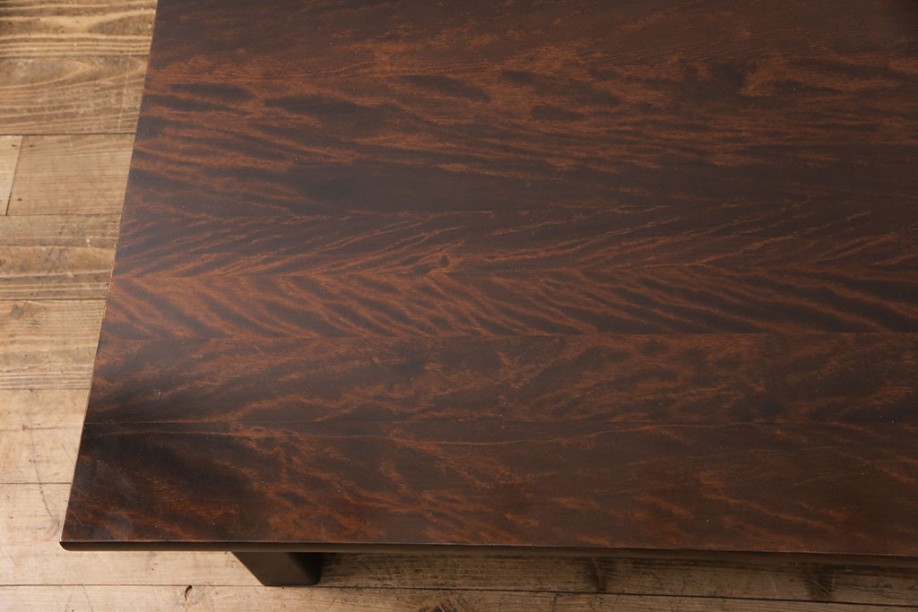 中古　美品　九州民芸家具　シンプルで取り入れやすい座卓(ローテーブル、机)(R-051809)
